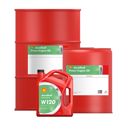 AeroShell Piston Engine Oil W120 in various sizes