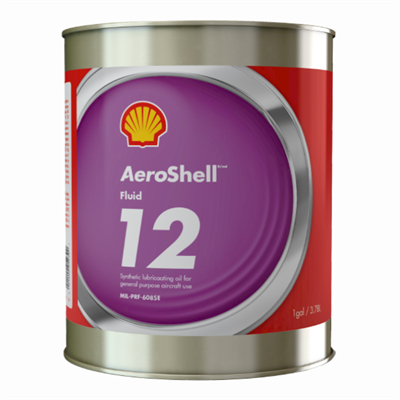 Aeroshell Fluid 12 Synthetic Ester Oil *MIL-PRF-6085E *9150-00-223-4129 in various sizes