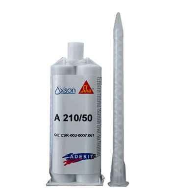 Axson Adekit A 210 Polyurethane Adhesive 50ml Dual Cartridge (Includes Nozzle)