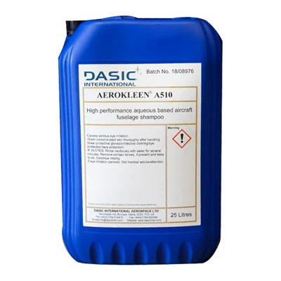 Dasic Aerokleen A510 Water Based Aircraft Exterior Cleaner 25Lt Pail (Meets Boeing D6-17487 & AMS 1526C)