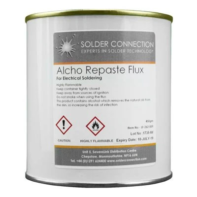 Solder Connection Alcho-Re Paste Flux 450gm Can