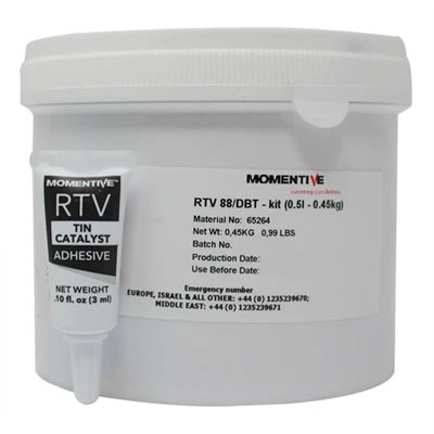 Momentive RTV88 & DBT Catalyst Red Silicone Rubber Compound 1Lb