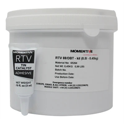 Momentive RTV88 & DBT Catalyst Red Silicone Rubber Compound 1Lb Kit (Freezer Storage -18°C)