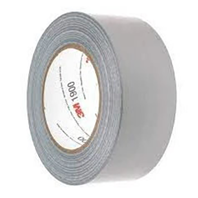 3M VALUE DUCT 1900 Scotch 1900 Duct Tape, 50m x 50mm, Silver