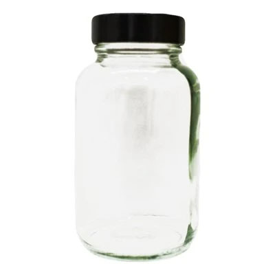 Azpack™ Glass Jar (Wide Neck) 60ml With 38/R3 Black Cap