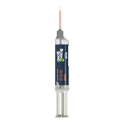 Bostik Born2Bond Flex Instant Adhesive 50gm Dual Syringe (Includes 8 Nozzles) (Fridge Storage)