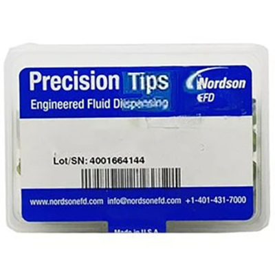 Nordson EFD 14 Gauge Olive 0.060in x 0.5in x 90° Bend Stainless Steel Tip (Box of 50)