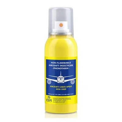 PSA NFAI-40T Non-Flammable Aircraft Insecticide Phenothrin 40gm Single-Shot Aerosol