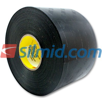 3M 8667HS Black Polyurethane Protective Tape Skip Slit Liner 125mm x 33Mt (5in x 36Yd) Roll