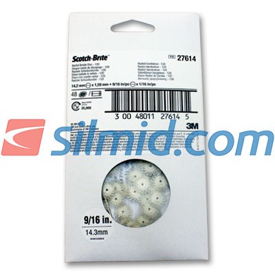 3m Scotch Brite Radial Bristle Brush Type C Rb Zb P120 Grit 14mm