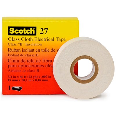 3M 27 Glass Cloth Electrical Tape 25mm x 55Mt Roll