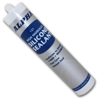 Alpha 121 Black High Modulus Marine Grade Silicone 310ml Tube