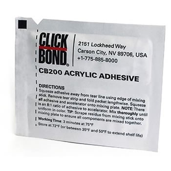 Click Bond CB200 Structural Adhesive 3.5gm Foil Pack (Fridge Storage 2°C-10°C)