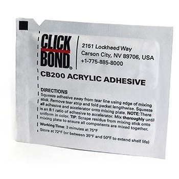 Click Bond CB200 Structural Adhesive 3.5gm Foil Pack (Fridge Storage Between 2-10°C)