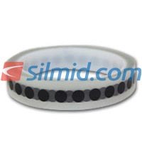 H143B Silicone Adhesive Black Polyimide Spots 8mm 1000 Per Roll
