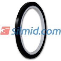 H143B Silicone Adhesive Black Polyimide Tape 5mm X 33Mt Roll