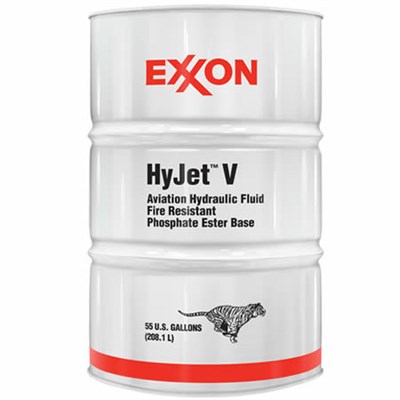 Exxon Hyjet V Fire Resistant Hydraulic Fluid 55USG Drum