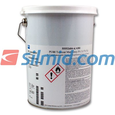 Pu88 Topcoat Matt Grey 5Lt Tin