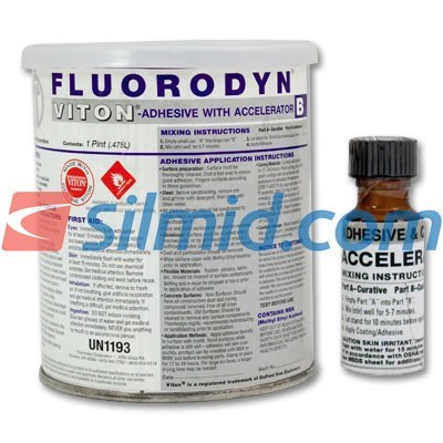 Thermodyn Fluorodyn THA-3000 Viton Adhesive with Accelerator 500ml (Part A 475ml/Part B 25ml) Kit