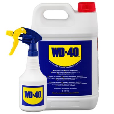 WD-40 Multi-Purpose Lubricant 5Lt Value Pack (Includes Spray Bottle)