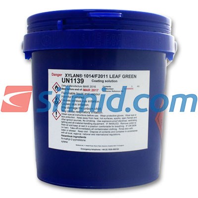 Xylan 1014 Fluoropolymer Dry Lubrication Coating F2011 Leaf Green 5Kg Pail