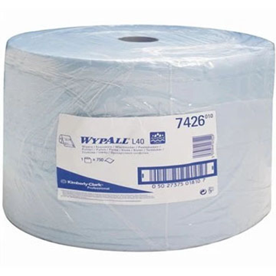 WypAll® 7426 L40 Blue Wiper 33cm x 38cm 750 Sheet Roll