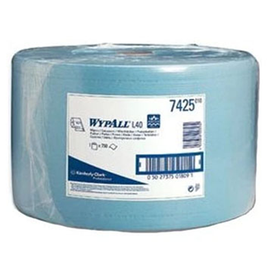 WypAll® 7425 L30 Blue Wiper 23.5cm x 38cm 750 Sheet Jumbo Roll