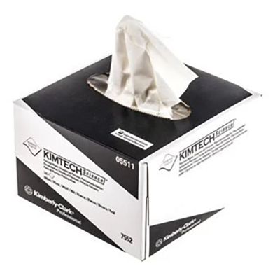 KIMTECH™ 7552 White Science Precision Wipes Small 286 Sheet Box