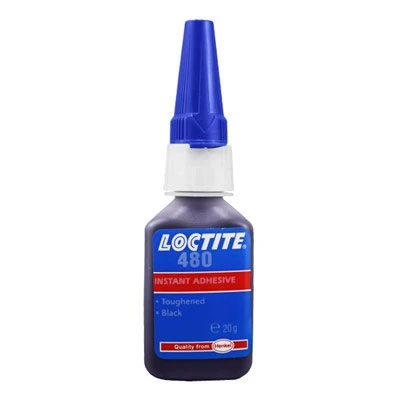 Loctite 48040 Black 480 Prism Instant Adhesive, Toughened, 0.7 oz., 20 g