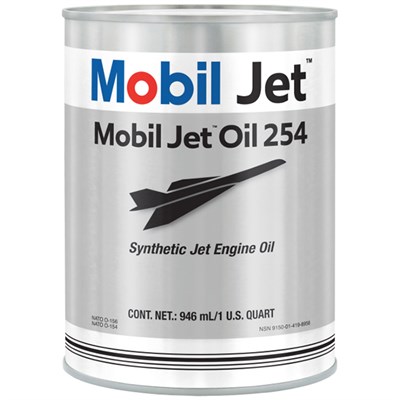Mobil Jet Oil 254 (O-154) 1USQ Can *MIL-PRF-23699F Type HTS