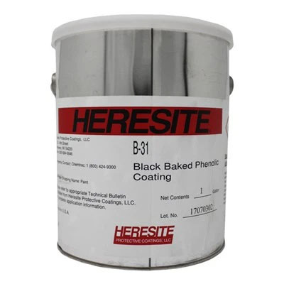 Heresite B-31 Black Phenolic Coating 1USG Can