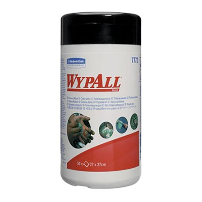 WypAll® 7772 Green Cleaning Wiper 27cm x 27cm 50 Sheet Tub