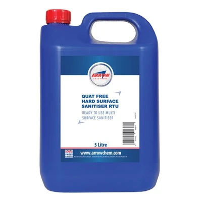 Arrow C827 Quat Free Hard Surface Sanitiser RTU 5Lt Bottle