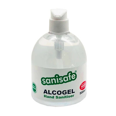 Sanisafe Alcohol Hand Sanitiser 500ml Pump Bottle