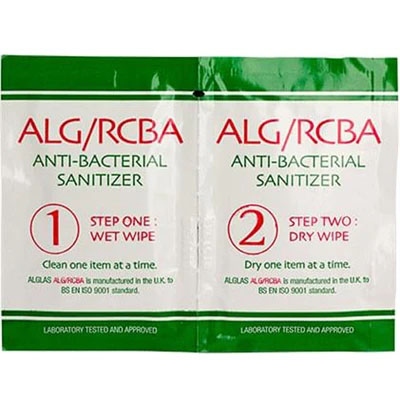 Alglas ALG/RCBA Antibacterial Sanitiser Wipe Sachet