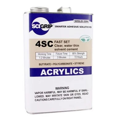 SCIGRIP 4SC Acrylic Plastic Cement 1USP Can
