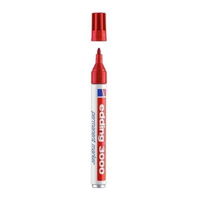 Edding 3000-002 Red 1.5mm-3.0mm Permanent Marker