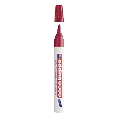 Edding 8300-002 Red Extra Fine 1.5mm-3.0mm Permanent Marker