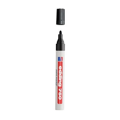 Edding 750-001 Black Medium 2.0mm-4.0mm Paint Marker