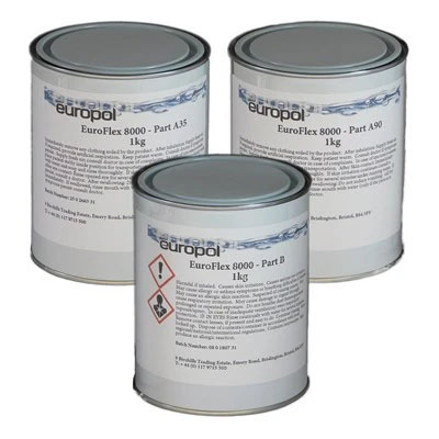 Europol EuroFlex 8000 Polyurethane Casting Elastomer 3Kg Kit