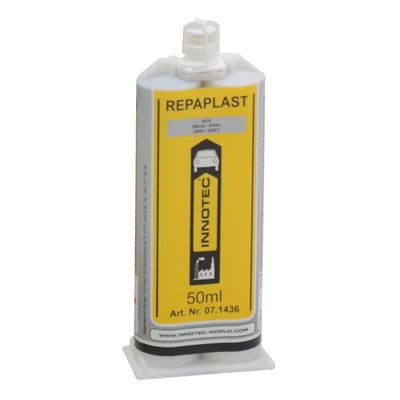 Innotec Repaplast Repair Black Polyurethane Repair Paste 50ml Dual Cartridge