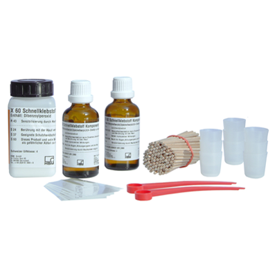 HBK 1-X60 Methyl Methacrylate Adhesive 100gm & 2 x 40ml Kit