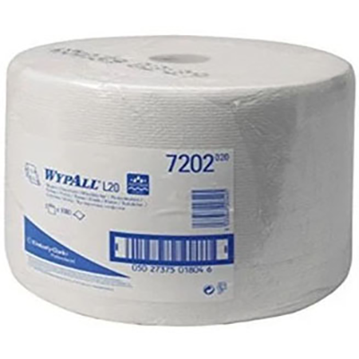 WypAll® 7202 L10 White Wiper 23.5cm x 38cm 1000 Sheet Jumbo Roll