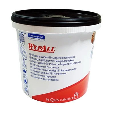 WypAll® 7775 Green Cleaning Wiper 27cm x 27cm 90 Sheet Tub