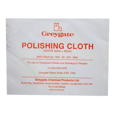 Greygate White Polishing Cloth 45cm x 45cm