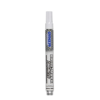 Dykem Brite-Mark Roughneck White Medium Tip Fibre Marker Pen