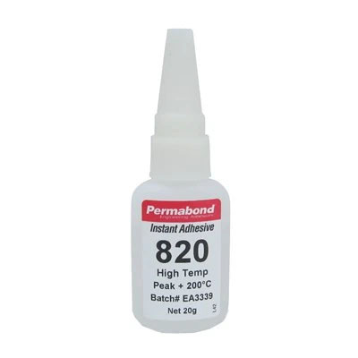 Permabond 820 Cyanoacrylate Adhesive 20gm Bottle (Fridge Storage)