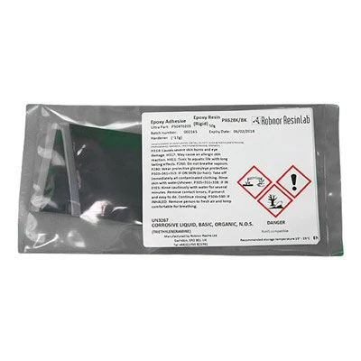 Robnor ResinLab PX628K Rigid Black Epoxy Adhesive 50gm Twinpack