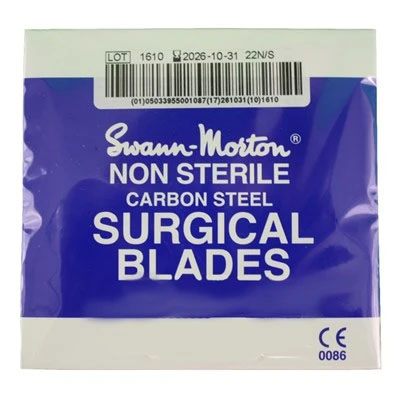 Swann Morton No 22 Non Sterile Scalpel Blade (Box Of 100)