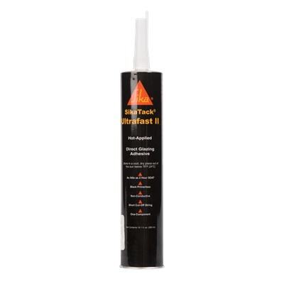 SikaTack Ultrafast Black Glazing Adhesive 400ml Cartridge